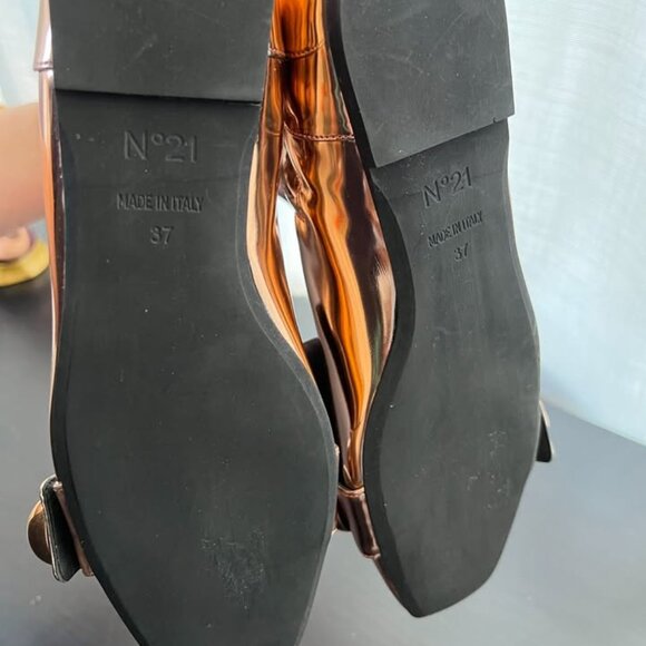 No21 Rosegold zip-up boots. Size 37IT US 6.5 - 7. - Picture 4 of 4